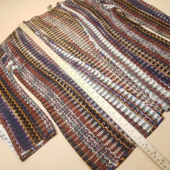 MISSONI Vintage Zig Zag Knit 3-Piece Set Cardigan Maxi Pants Luxury Rare Runway
